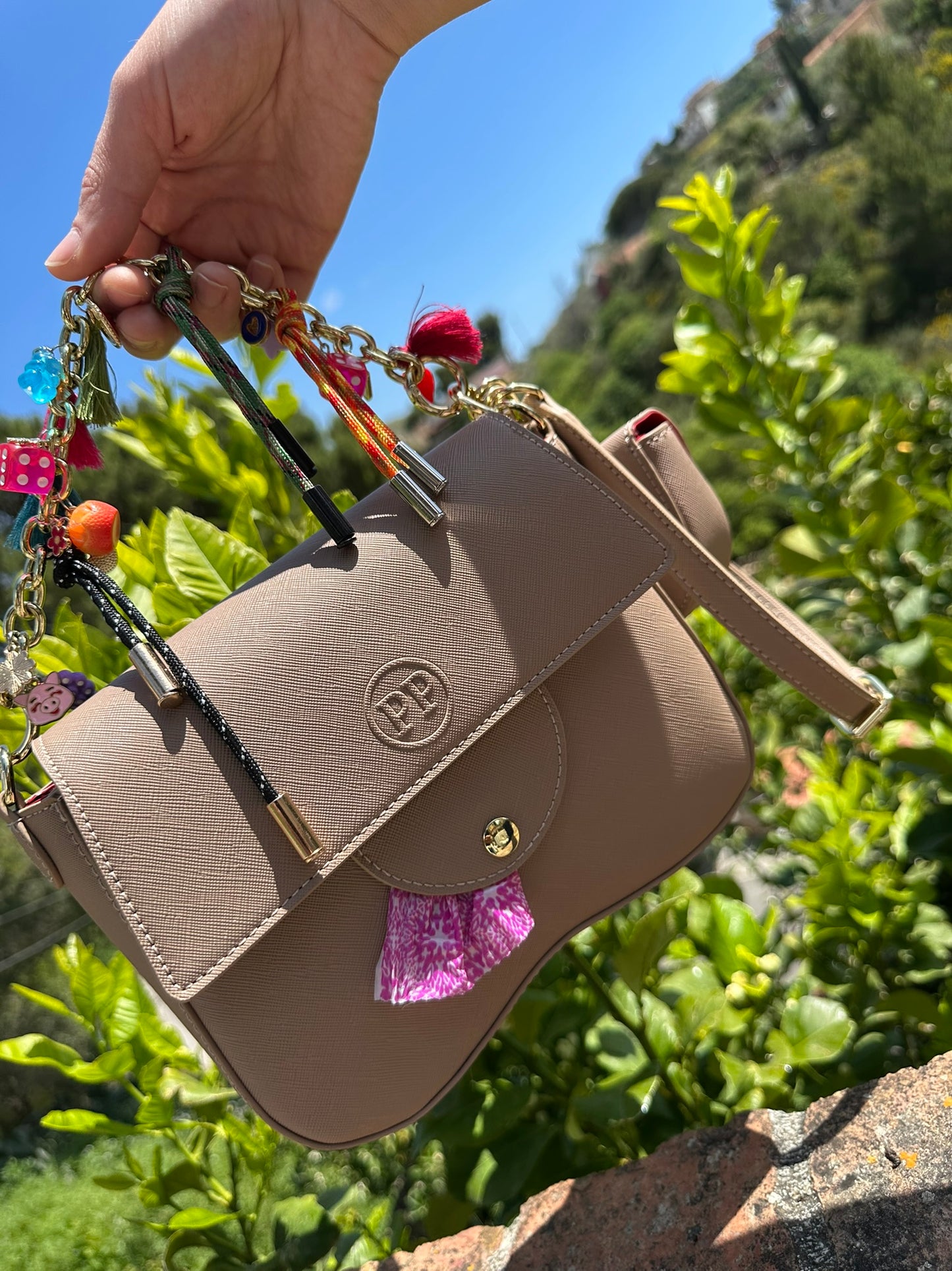 TRACOLLA BORSA PERSONALIZZATA - CROSS BODY PERSONALIZZATA - CHARM BAG